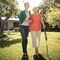 Goplus Adjustable Folding Cane Seat Aluminum Alloy Crutch Chair with Light Blue/Coffee/Black